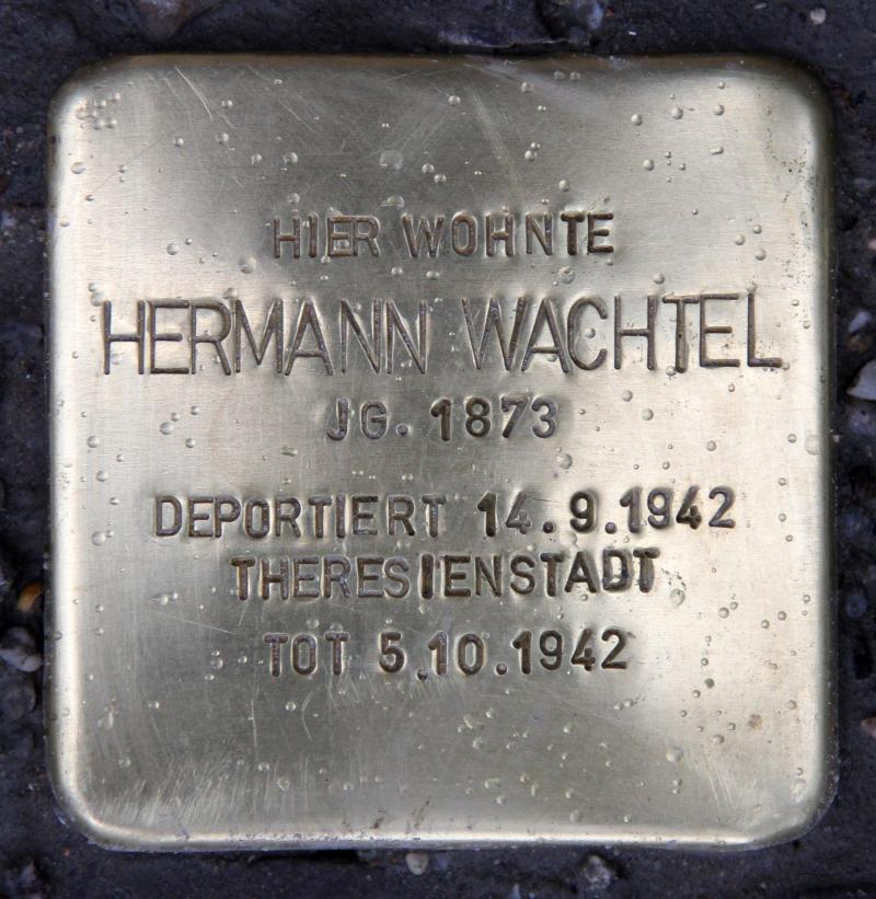 Stolperstein für Hermann Wachtel.