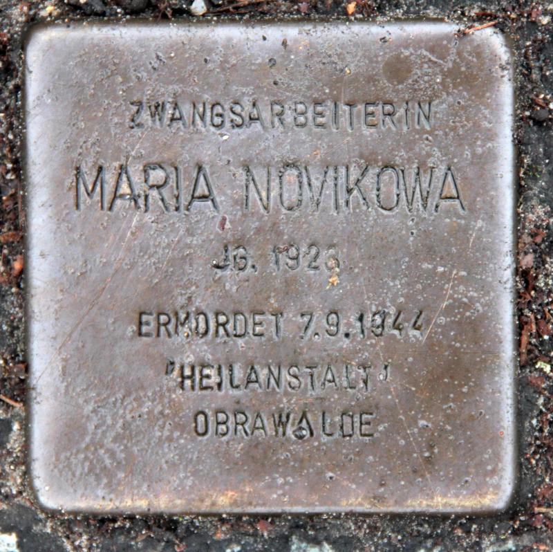 Stolperstein für Maria Novikowa.