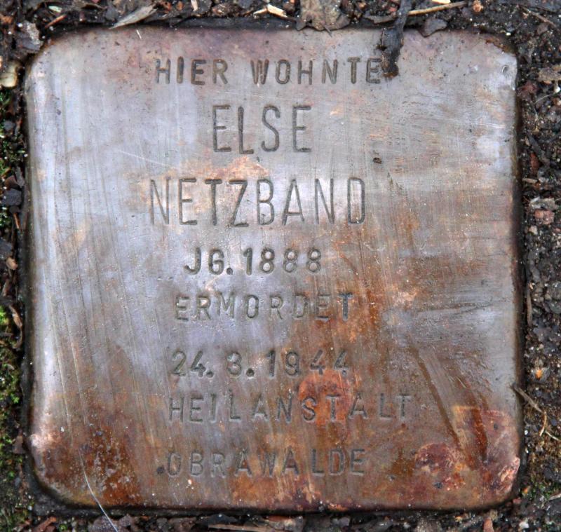 Stolperstein für Else Netzband.