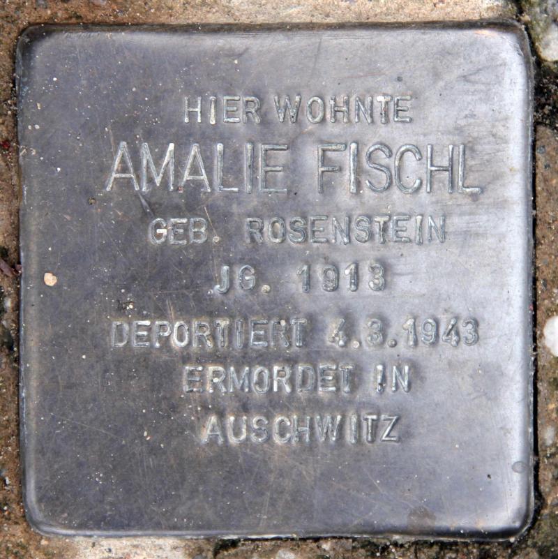 Stolperstein für Amalie Fischl.