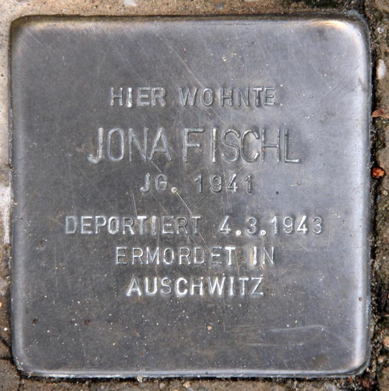 Stolperstein für Jona Fischl.