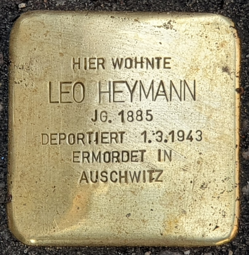 Stolperstein für Leo Heymann © OTFW