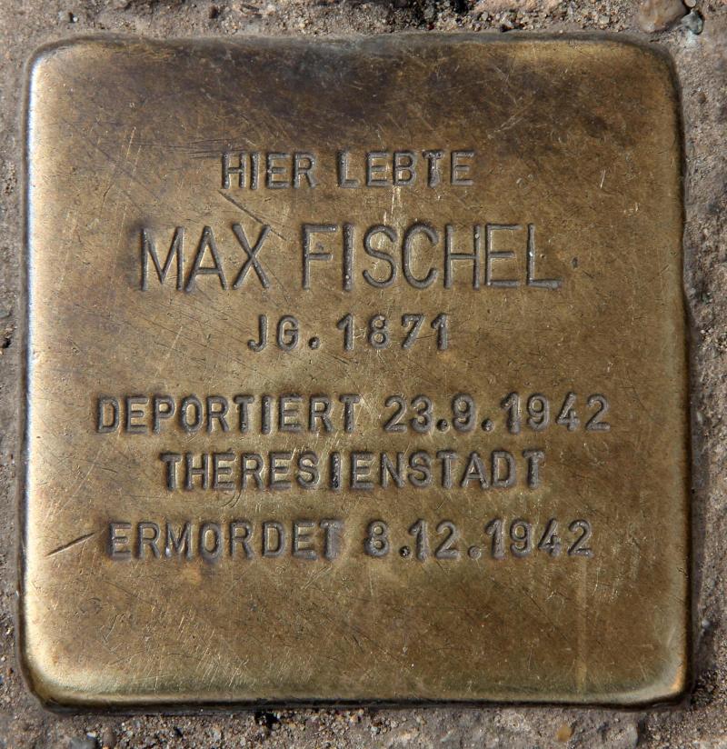 Stolperstein für Max Fischel.