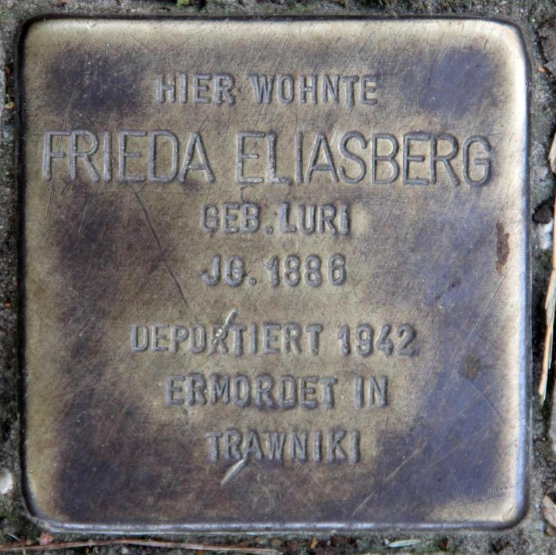 Stolperstein für Frieda Eliasberg.