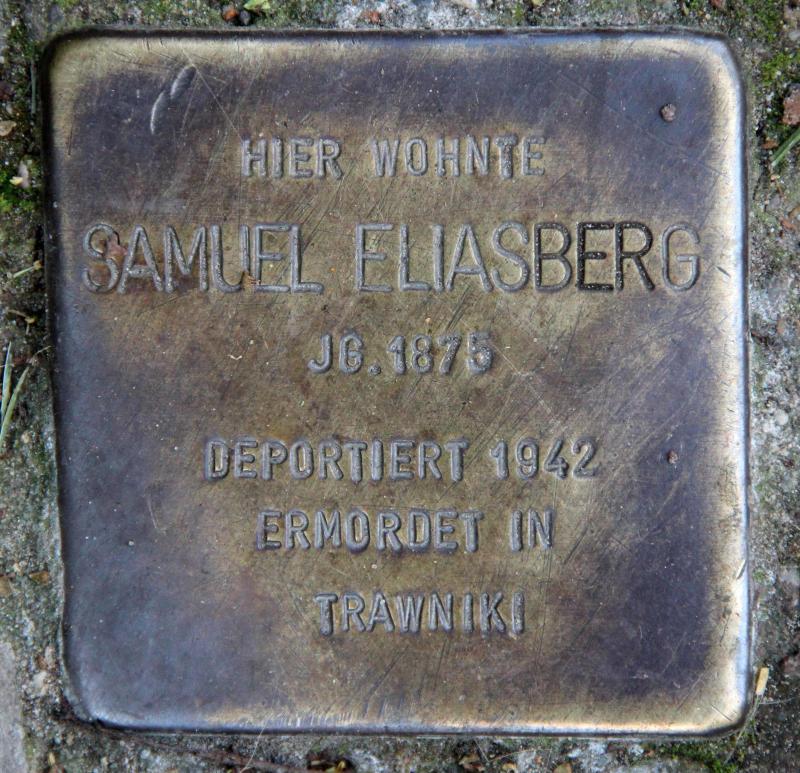 Stolperstein für Samuel Eliasberg.