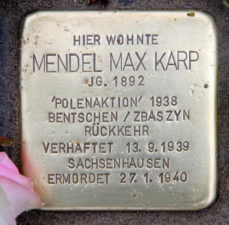 Stolperstein für Mendel Max Karp © OTFW