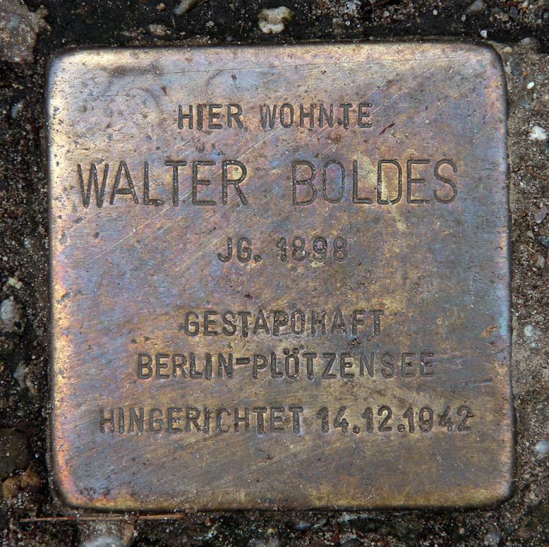 Stolperstein Waltes Boldes © OTFW