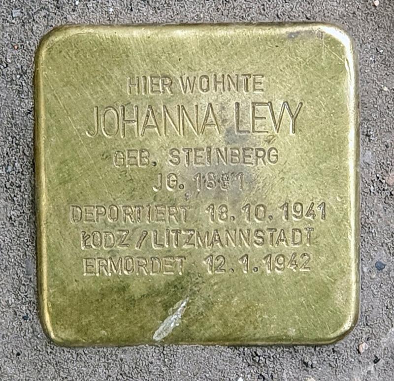 Stolperstein für Johanna Levy © OTFW
