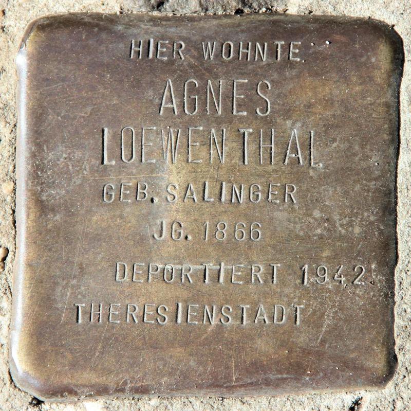 Stolperstein für Agnes Loewenthal