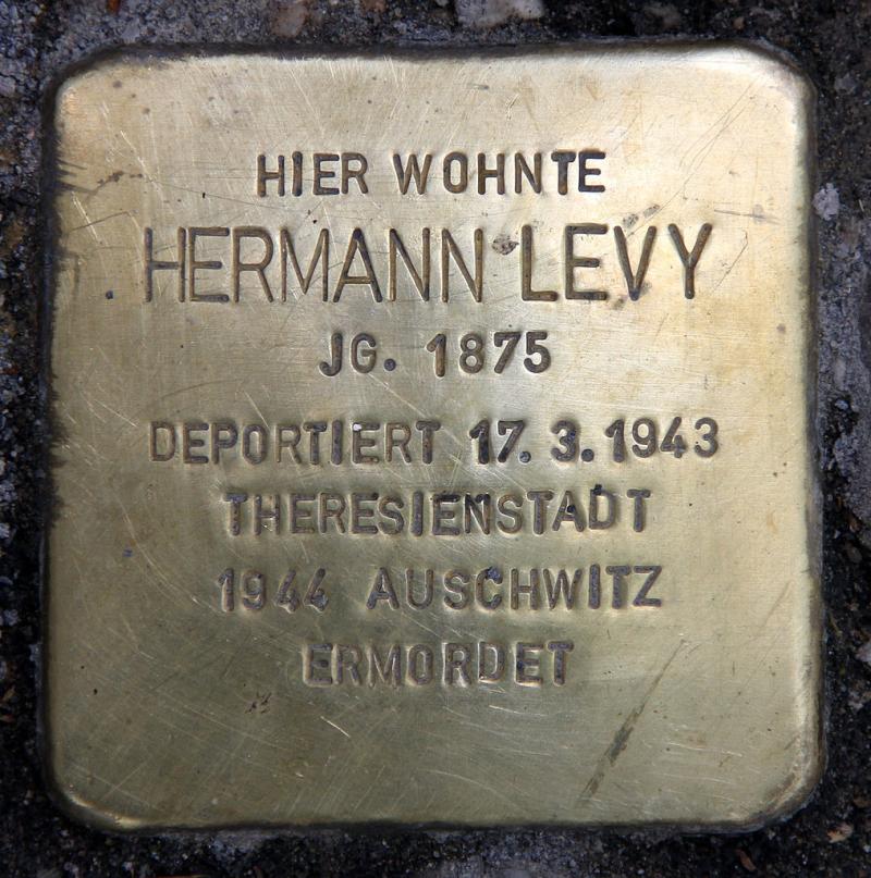 Stolperstein für Hermann Levy © OTFW
