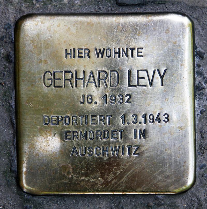 Stolperstein für Gerhard Levy © OTFW