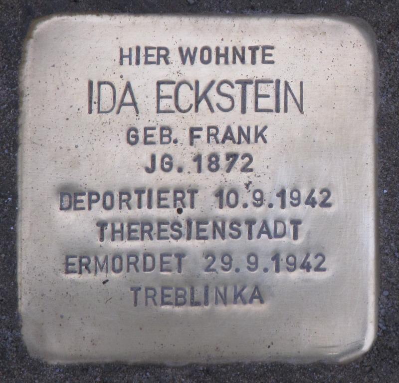 Stolperstein für Ida Eckstein