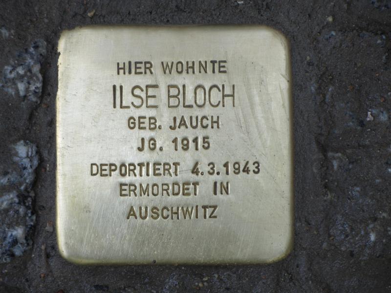 Stolperstein für Ilse Bloch