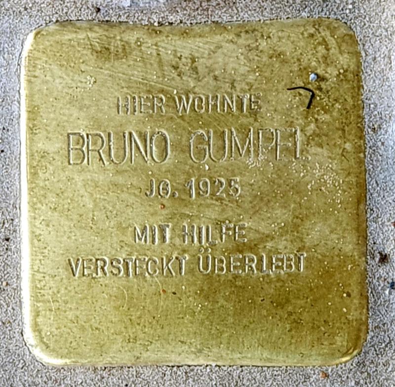 Stolperstein für Bruno Gumpel © OTFW