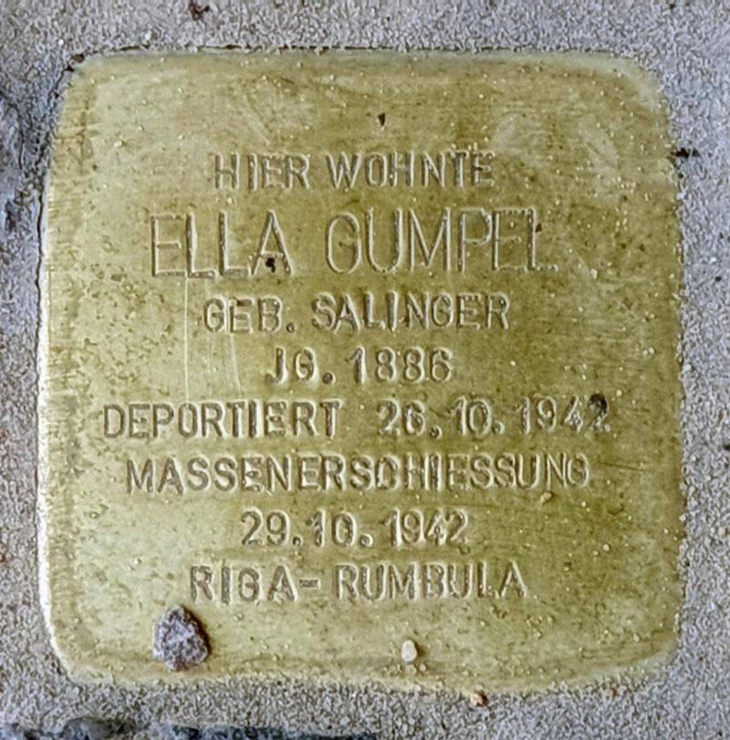 Stolperstein für Ella Gumpel © OTFW