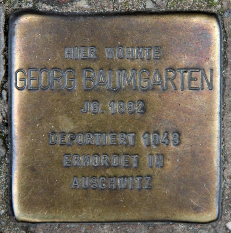 Stolperstein für Georg Baumgarten.