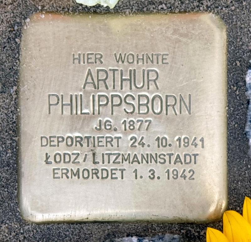 Stolperstein für Arthur Philippsborn © OTFW
