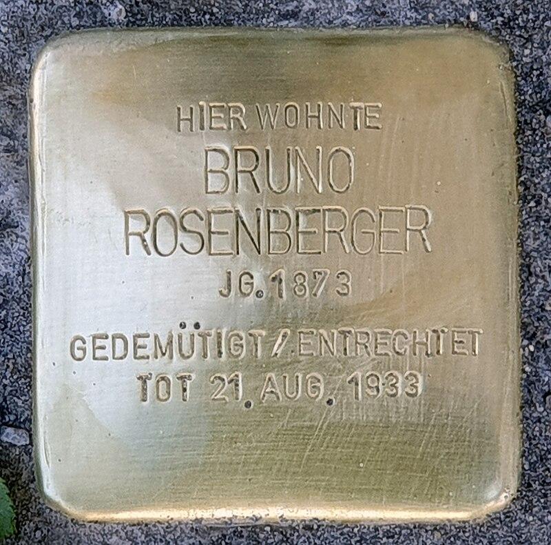 Stolperstein Bruno Rosenberger © OTFW