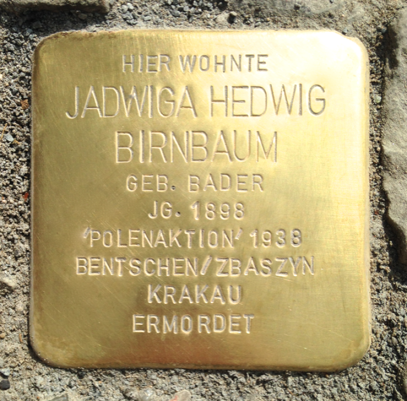 Stolperstein Jadwiga Hedwig Birnbaum
