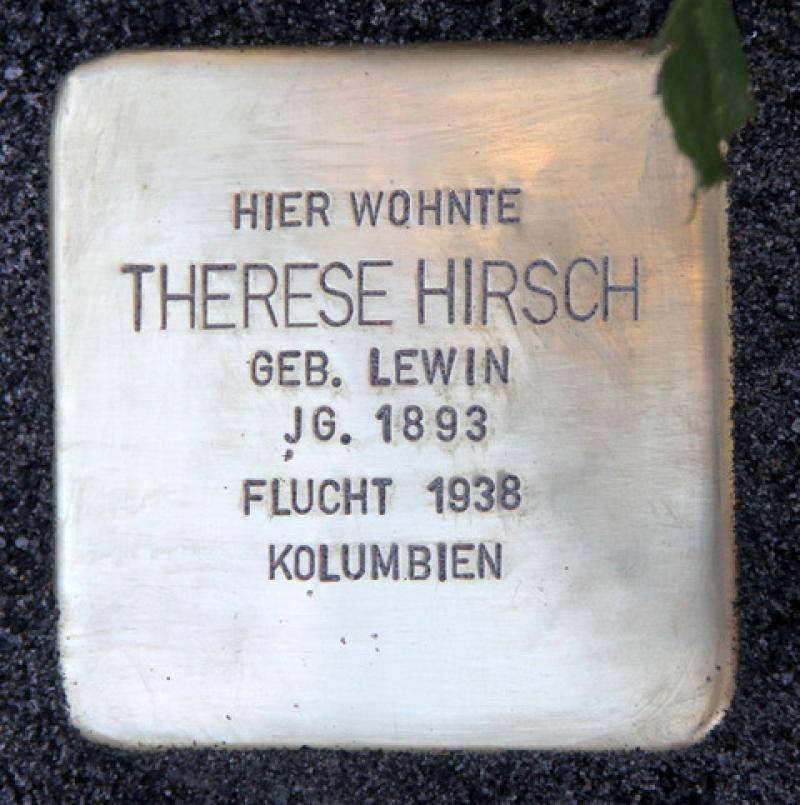 Stolperstein Therese Hirsch © OTFW Berlin
