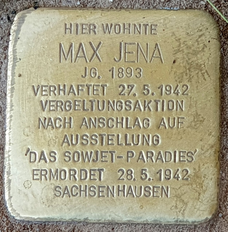 Stolperstein für Max Jena © OTFW