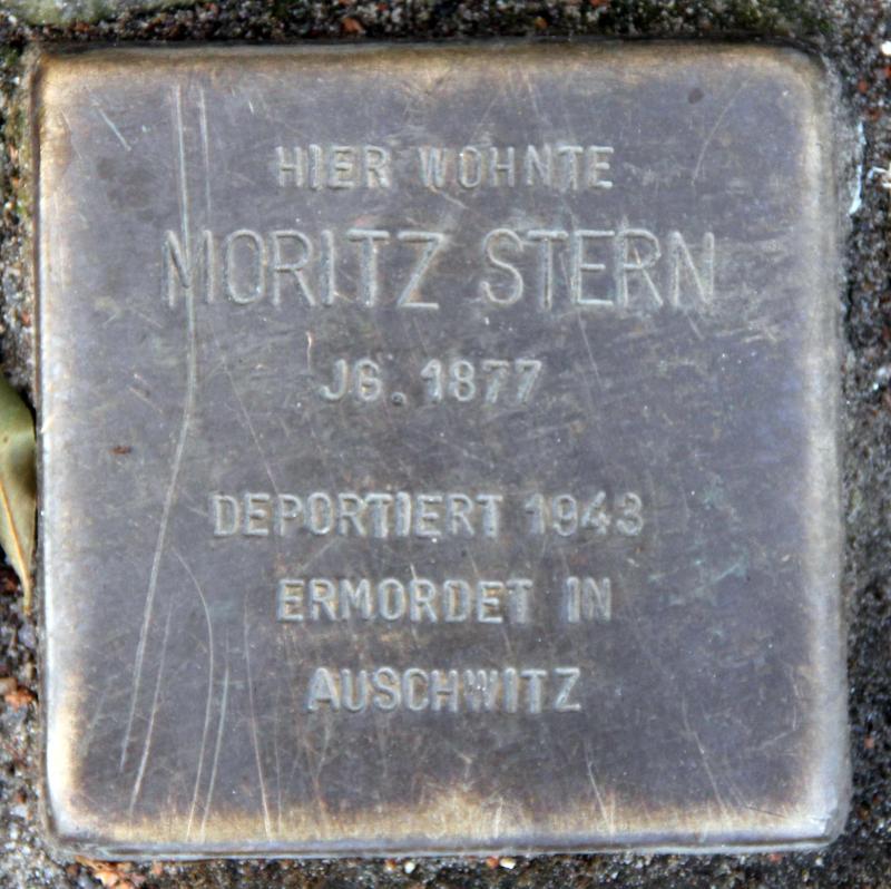 Stolperstein für Moritz Stern.