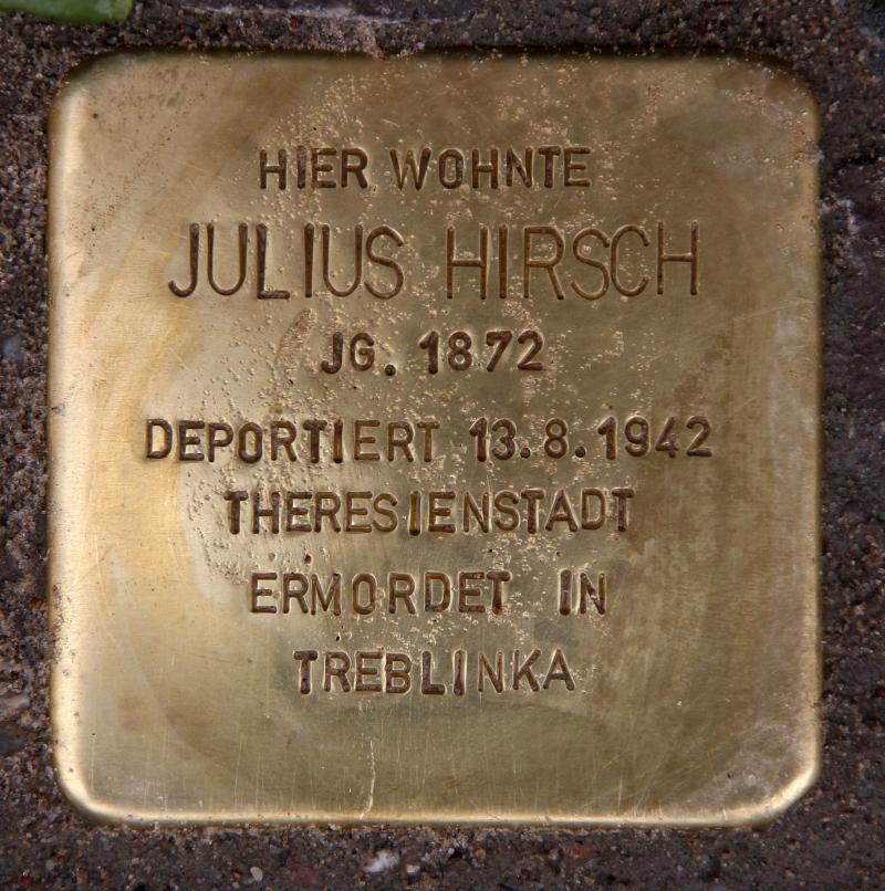 Stolperstein für Julius Hirsch.