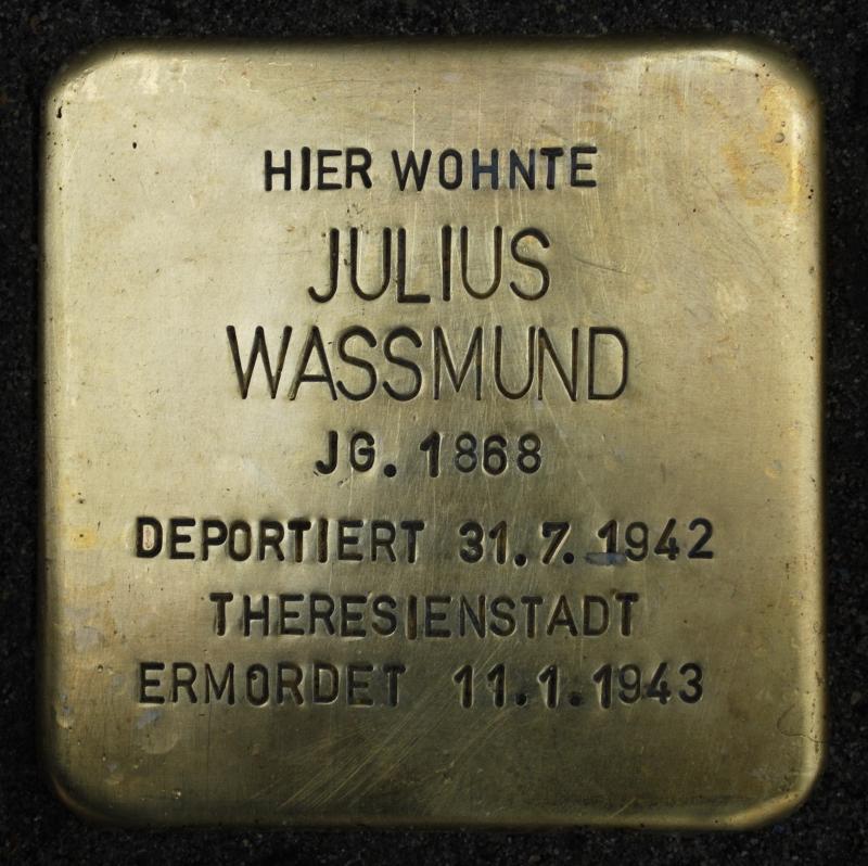 Stolperstein für Julius Wassmund