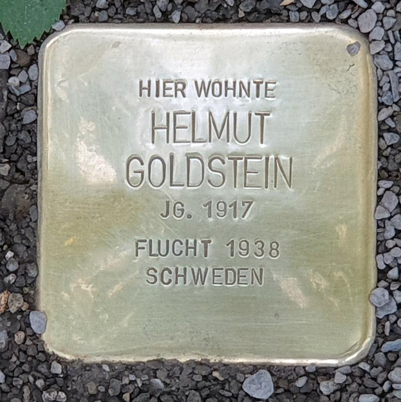 Stolperstein Helmut Goldstein, Foto: OTFW