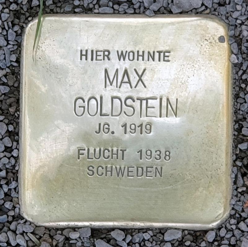 Stolperstein Max Goldstein, Foto: OTFW
