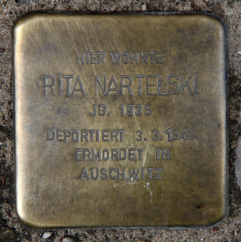 Stolperstein Rita Nartelski © OTFW