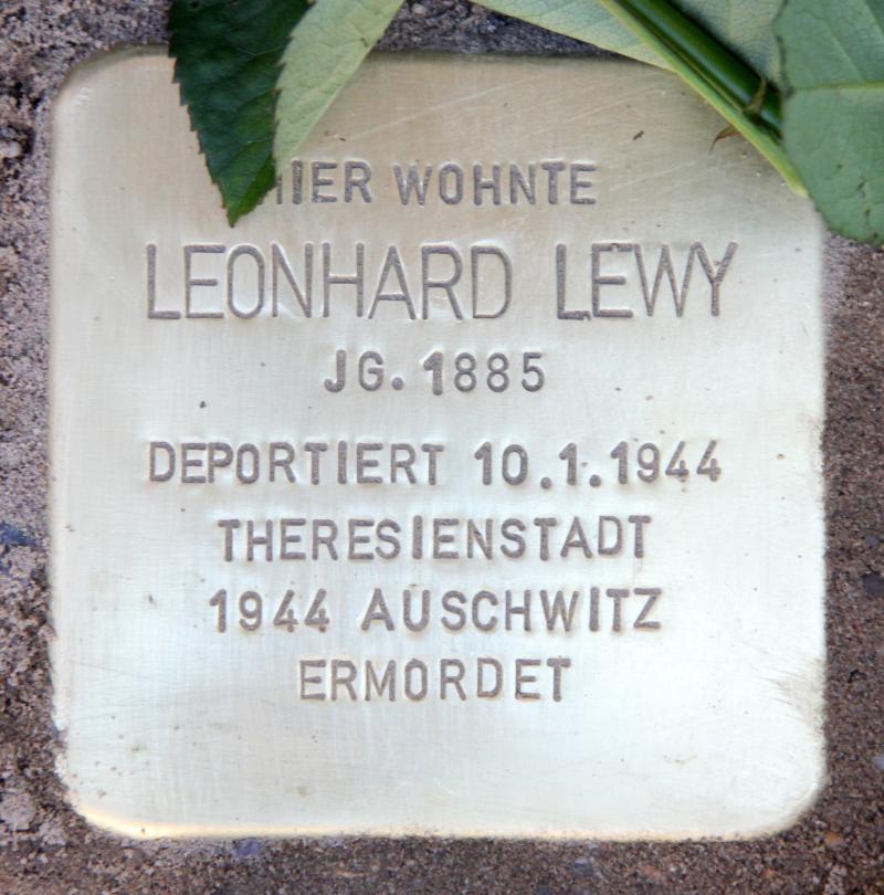 Stolperstein für Leonhard Lewy. Foto: OTFW