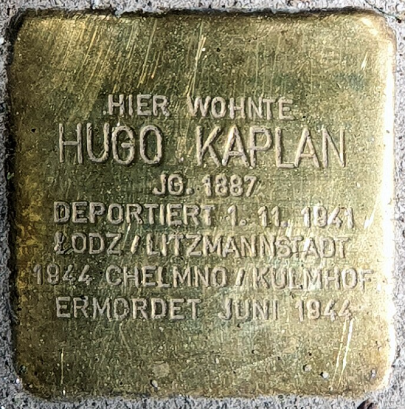 Stolperstein für Hugo Kaplan © OTFW
