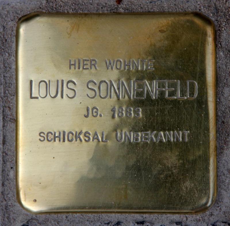 Stolperstein für Louis Sonnenfeld © OTFW