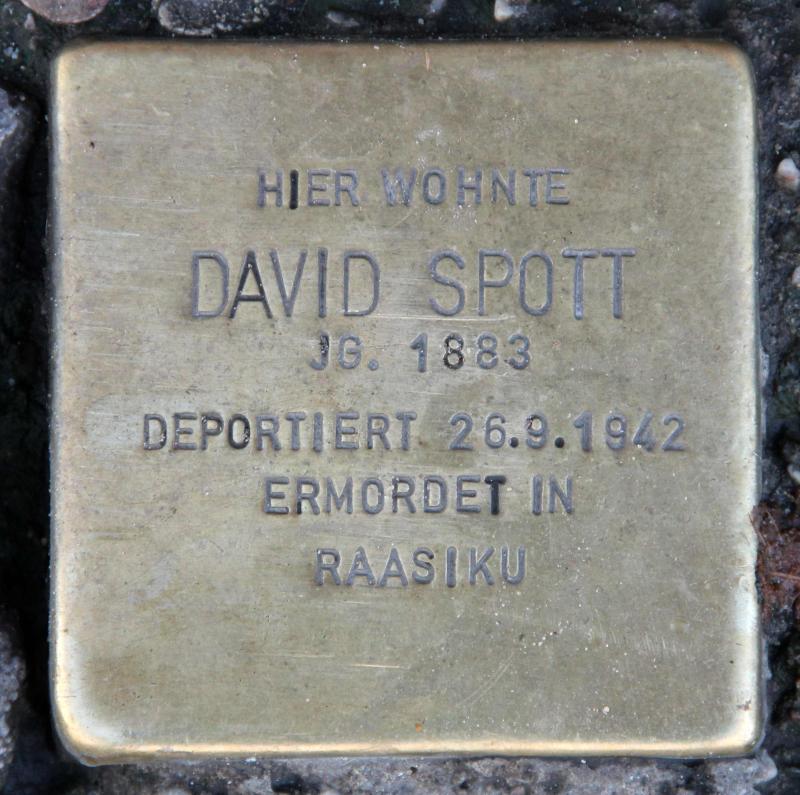 Stolperstein für David Spott.