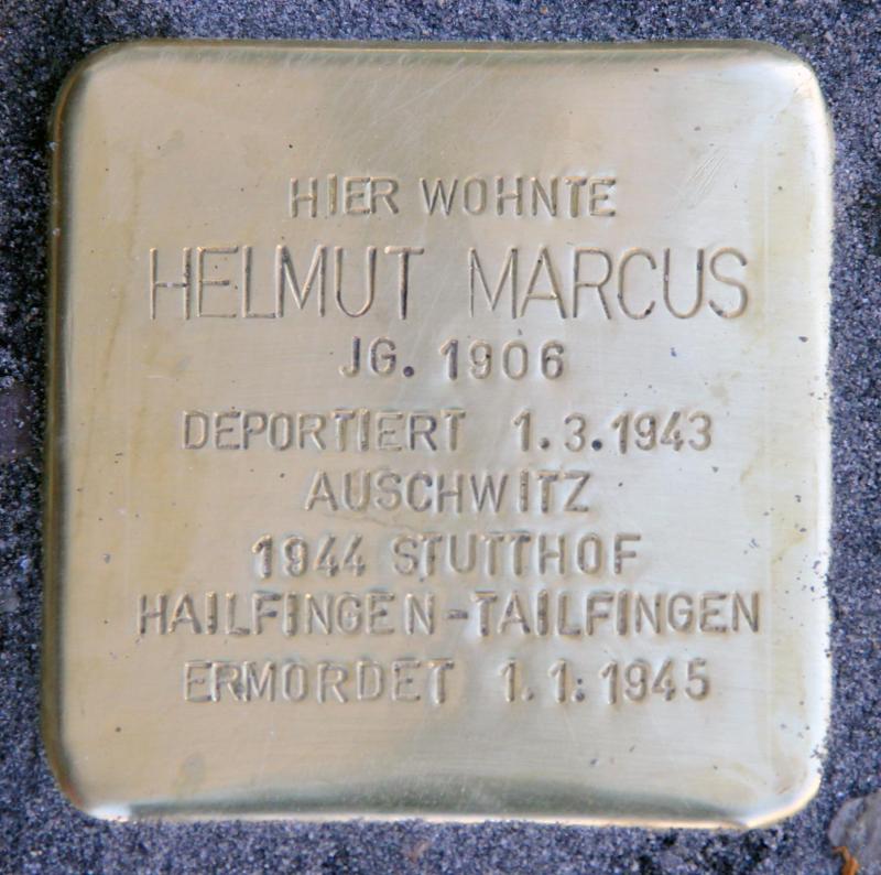 Stolperstein für Helmut Marcus © OTFW