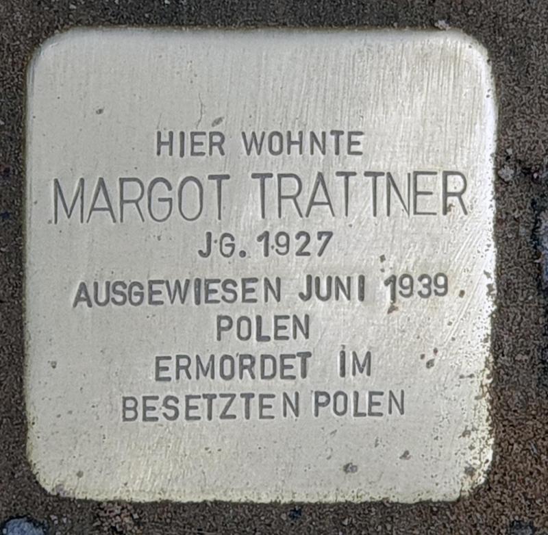 Stolperstein für Margot Trattner © OTFW