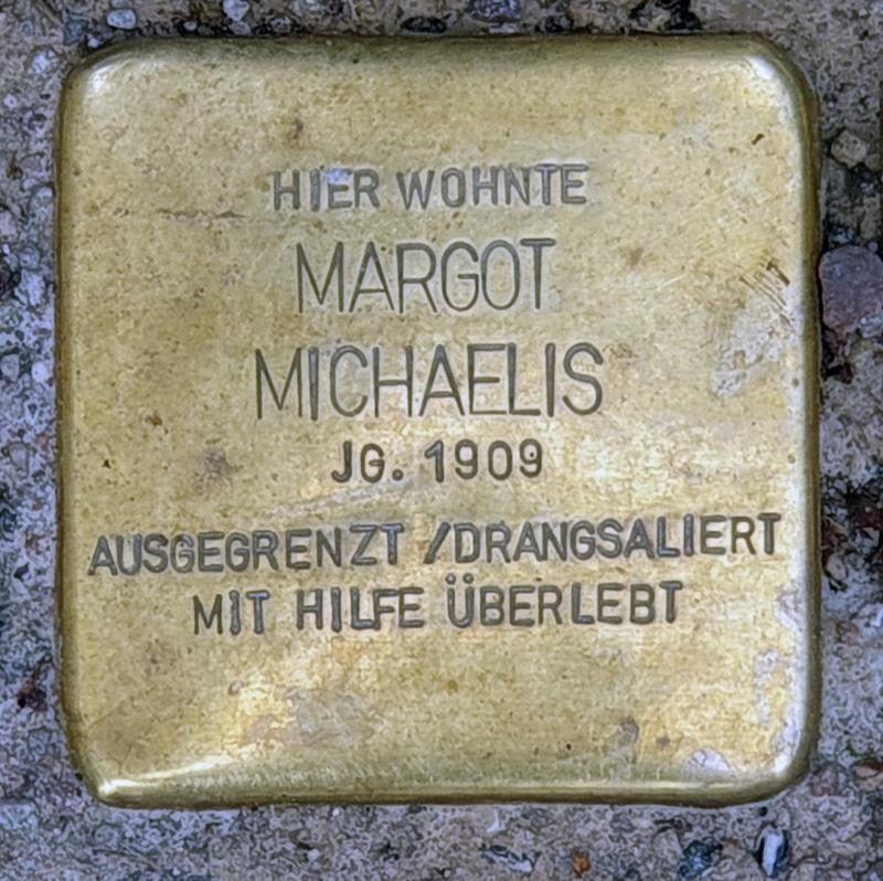 Stolperstein für Margot Michaelis, Foto: OTFW