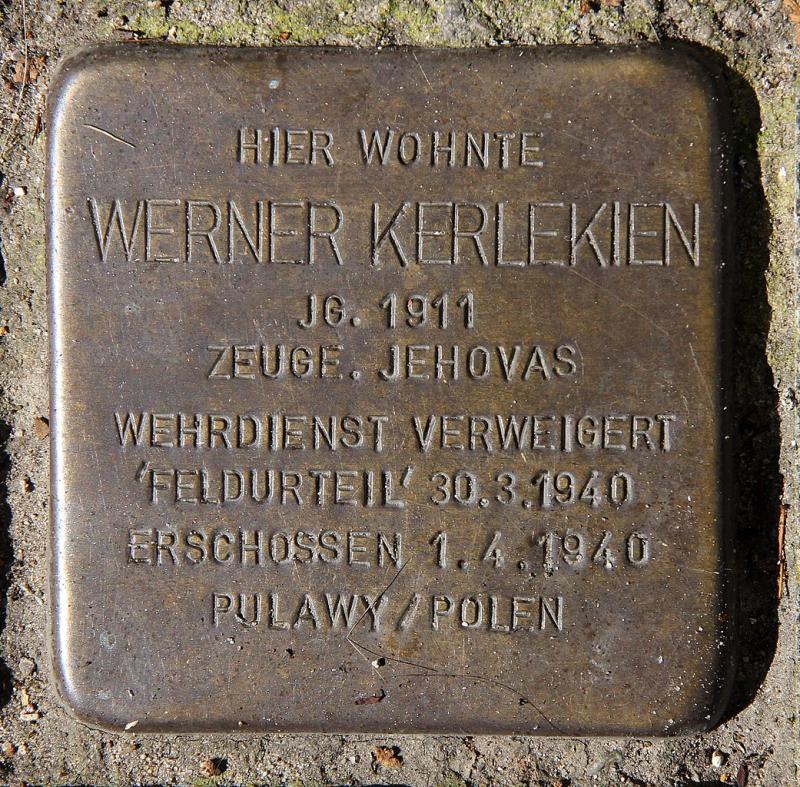 Stolperstein Werner Kerlekien © OTFW