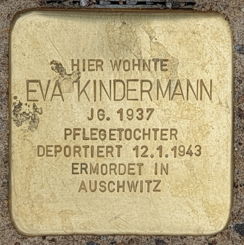 Stolperstein für Eva Kindermann © OTFW