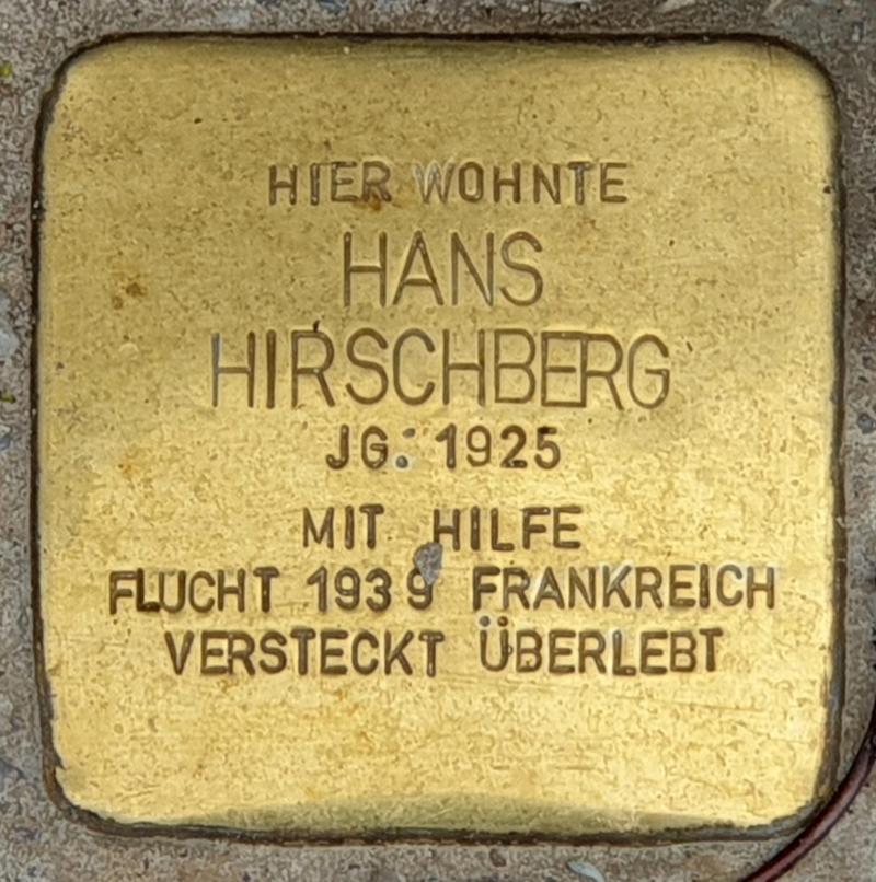 Stolperstein Hans Hirschberg © OTFW