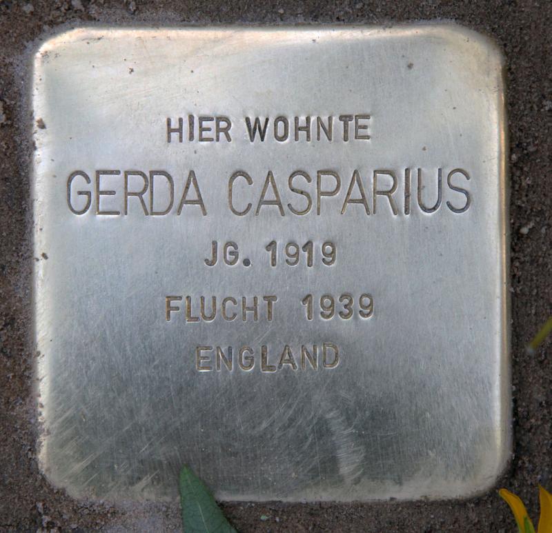 Stolperstein für Gerda Casparius