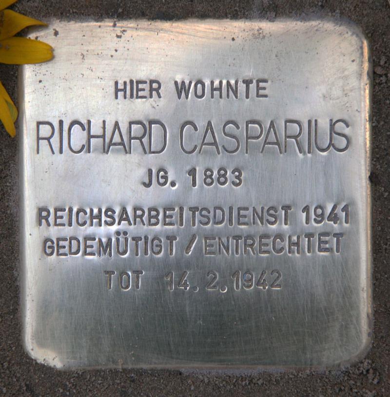Stolperstein für Richard Casparius