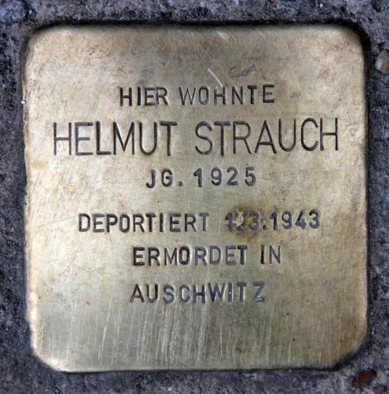 Stolperstein für Helmut Strauch.