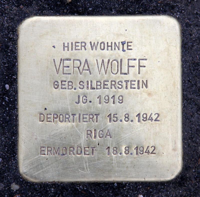 Stolperstein für Vera Wolff