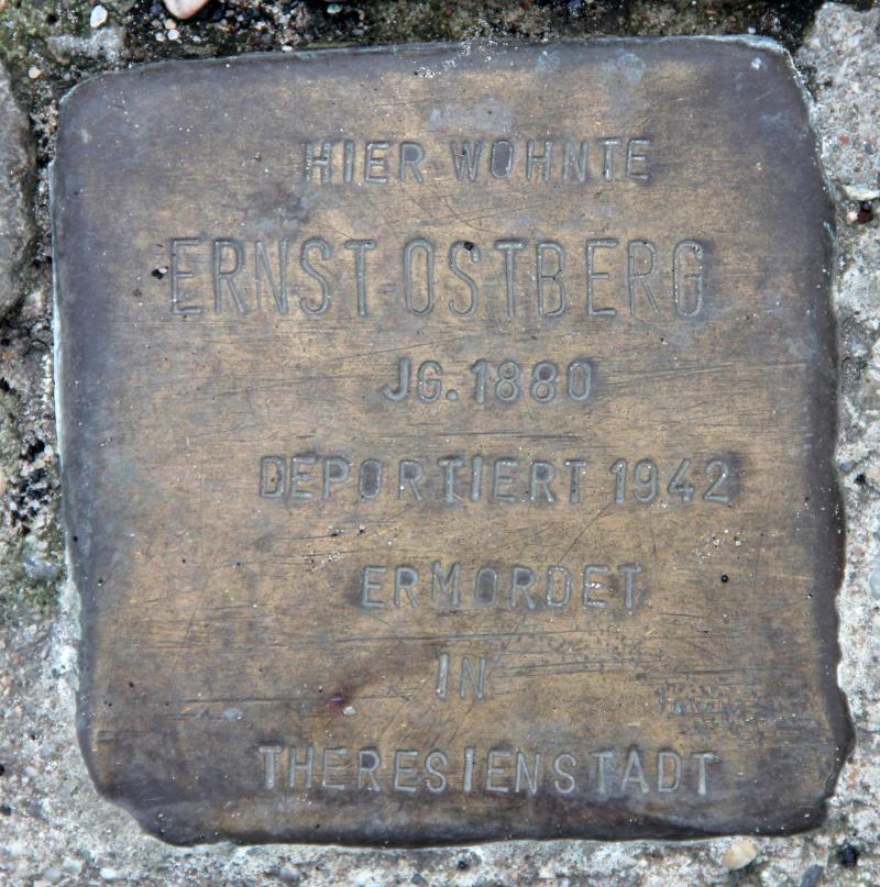 Stolperstein für Ernst Ostberg.