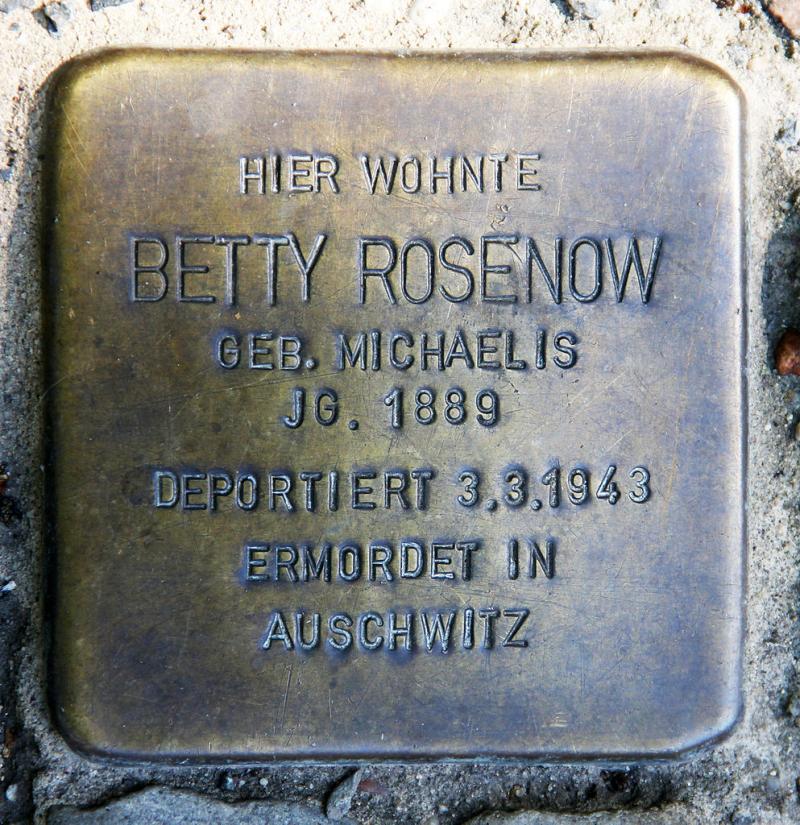Stolperstein für Betty Rosenow © OTFW