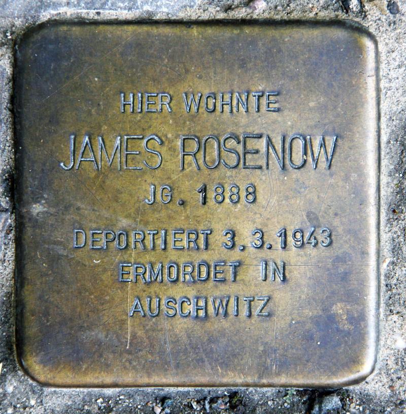 Stolperstein für James Rosenow © OTFW