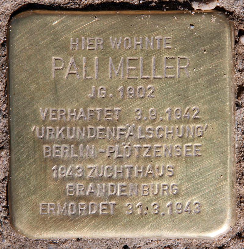 Stolperstein für Pali Meller.
