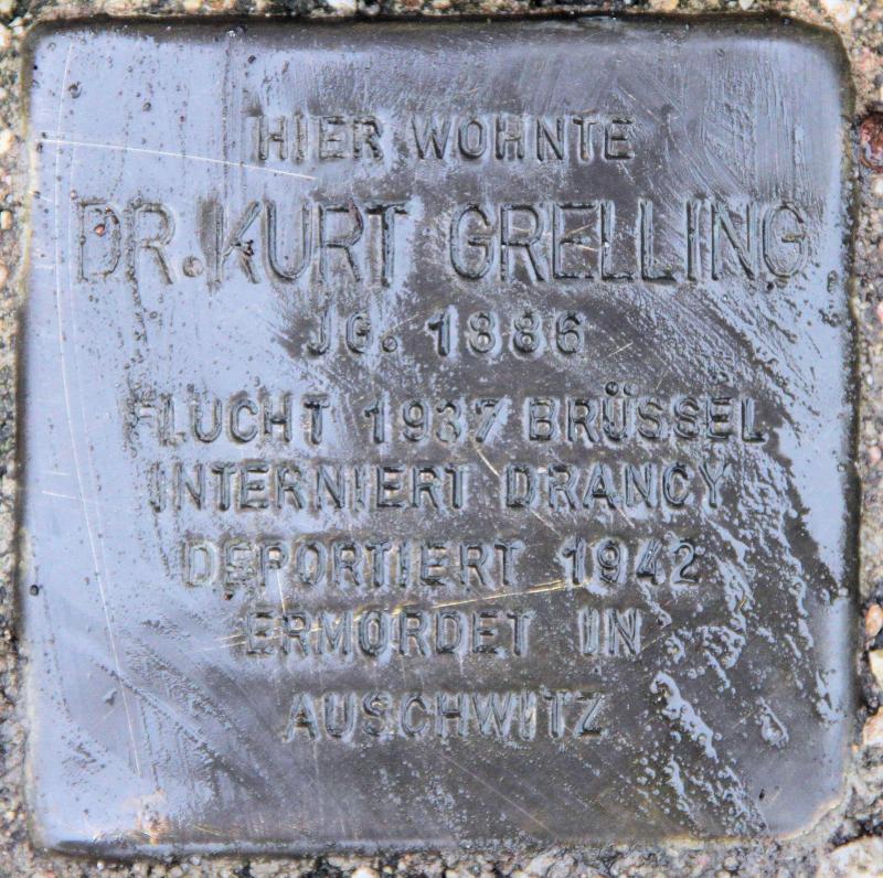 Stolperstein für Kurt Grelling.